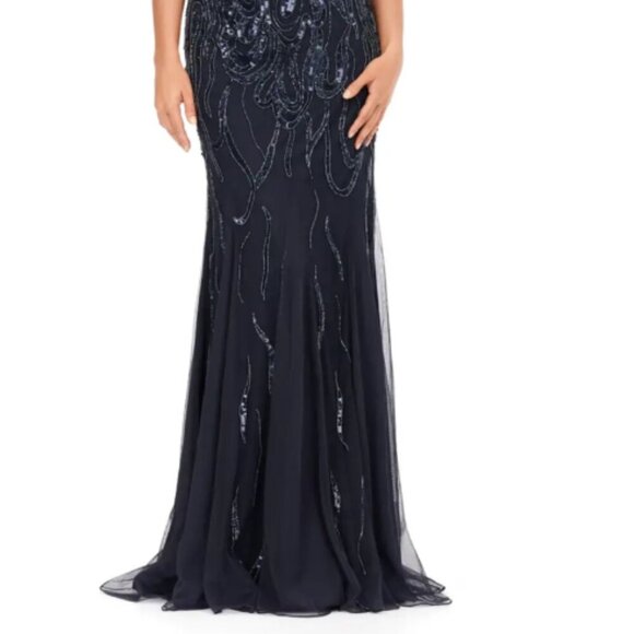 Ashley Lauren 11204 Evening Dress Twilight size 8 - Picture 5 of 7